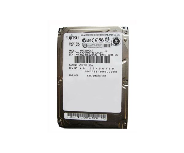 CA06499-B140000T Fujitsu Mobile 100GB 4200RPM ATA-100 8MB Cache 2.5-inch Hard Drive