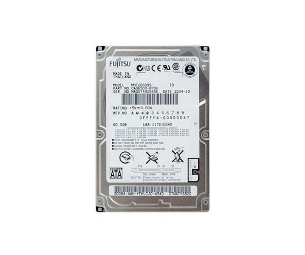 CA06500-B706 Fujitsu Extended Duty Mobile 60GB 5400RPM SATA 1.5GB/s 8MB Cache 2.5-inch Hard Drive