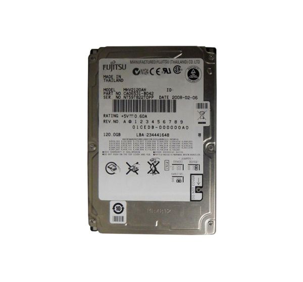 CA06531-B042 Fujitsu Mobile 120GB 5400RPM ATA-100 8MB Cache 2.5-inch Hard Drive