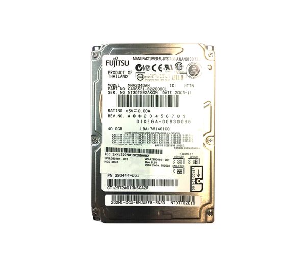 CA06531-B22000C1 Fujitsu Mobile 40GB 5400RPM ATA-100 8MB Cache 2.5-inch Hard Drive