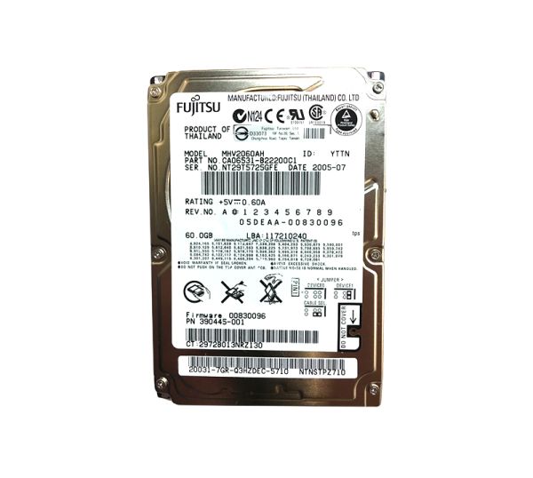 CA06531-B22200C1 Fujitsu Mobile 60GB 5400RPM ATA-100 8MB Cache 2.5-inch Hard Drive