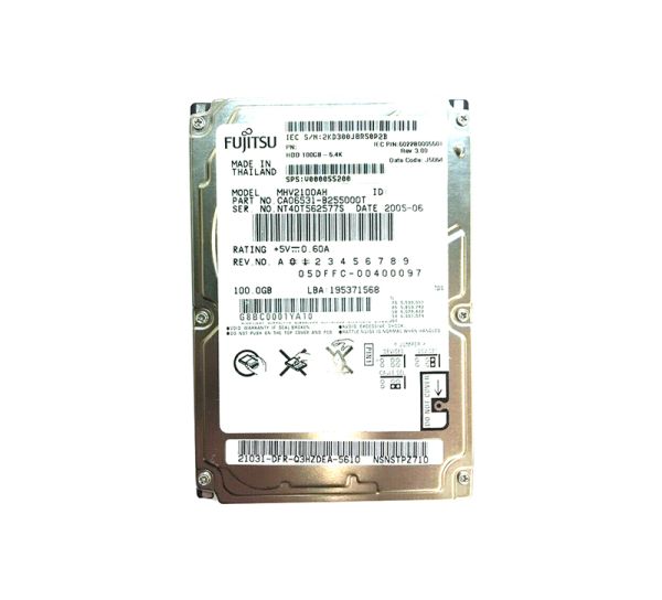 CA06531-B255000T Fujitsu Mobile 100GB 5400RPM ATA-100 8MB Cache 2.5-inch Hard Drive