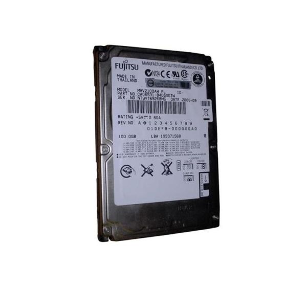 CA06531-B40500TW Fujitsu Mobile 100GB 5400RPM ATA-100 8MB Cache 2.5-inch Hard Drive