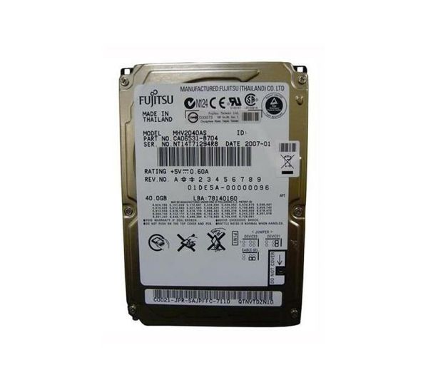 CA06531-B704 Fujitsu 40GB 5400RPM 8MB Cache 2.5-inch Hard Drive