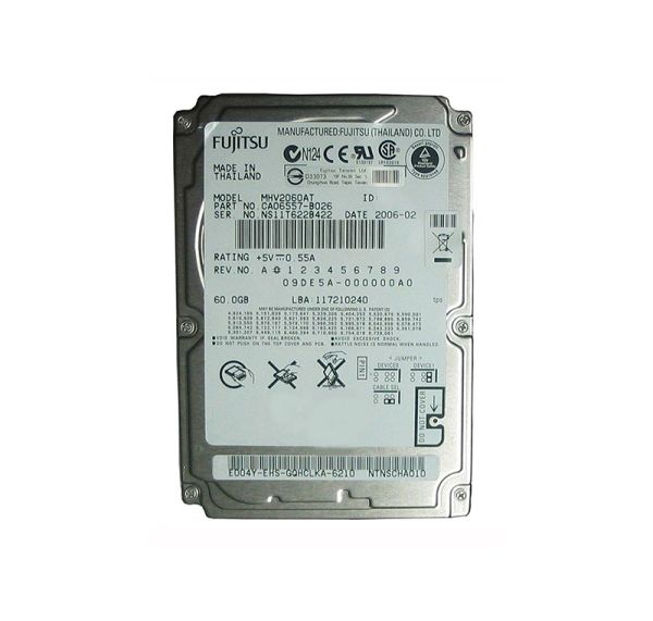 CA06557-B026 Fujitsu Mobile 60GB 4200RPM ATA-100 8MB Cache 2.5-inch Hard Drive
