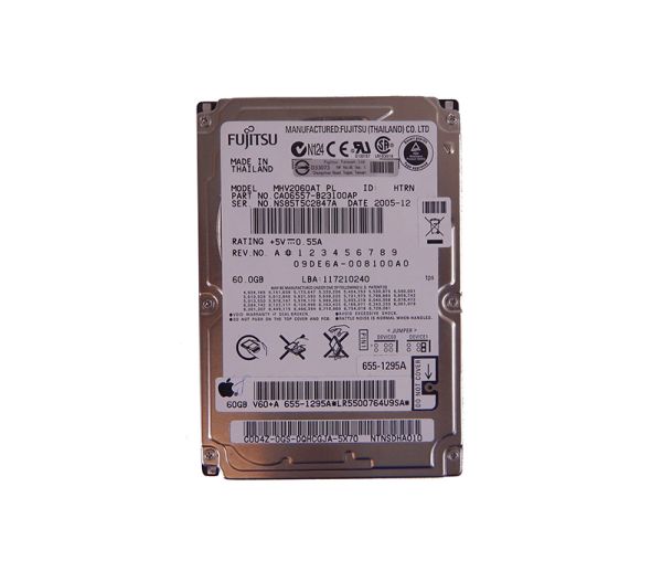CA06557-B23100AP Fujitsu Mobile 60GB 4200RPM ATA-100 8MB Cache 2.5-inch Hard Drive