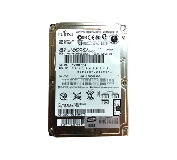 CA06557-B35300C1 Fujitsu Mobile 80GB 4200RPM ATA-133 8MB Cache 2.5-inch Hard Drive