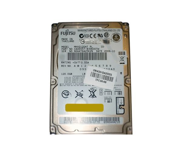 CA06557-B39600TW Fujitsu Mobile 120GB 4200RPM ATA-100 8MB Cache 2.5-inch Hard Drive