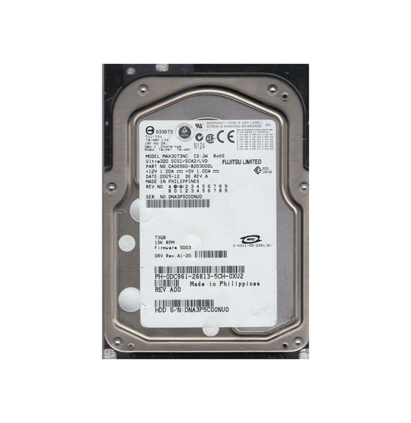 CA06560-B20300DL Fujitsu Enterprise 73.5GB 15000RPM Ultra-320 SCSI 80-Pin 8MB Cache 3.5-inch Hard Disk Drive