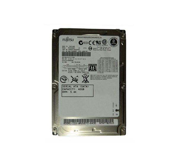 CA06672-B22000DL Fujitsu Mobile 40GB 5400RPM SATA 1.5GB/s 8MB Cache 2.5-inch Hard Drive