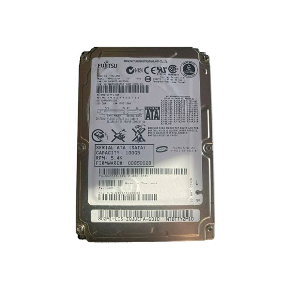 CA06672-B22500DL Fujitsu Mobile 100GB 5400RPM SATA 1.5GB/s 8MB Cache 2.5-inch Hard Drive