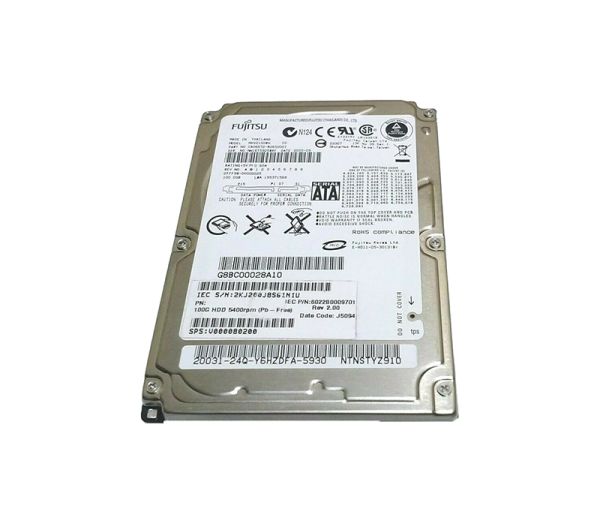 CA06672-B265000T Fujitsu Mobile 100GB 5400RPM SATA 1.5GB/s 8MB Cache 2.5-inch Hard Drive