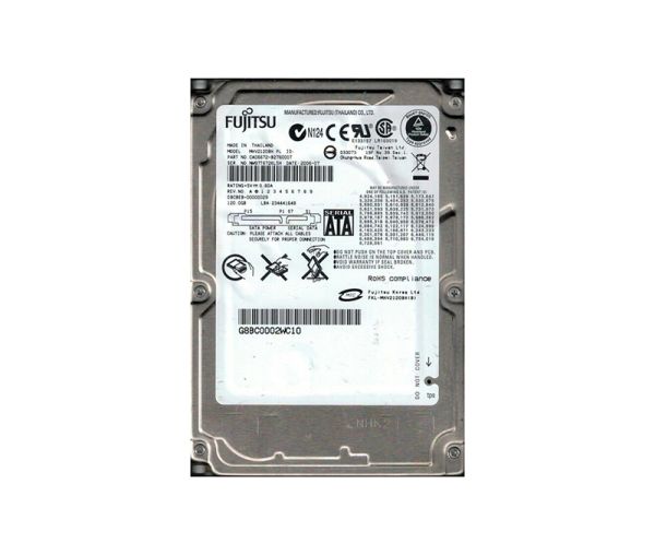 CA06672-B276000T Fujitsu Mobile 120GB 5400RPM SATA 1.5GB/s 8MB Cache 2.5-inch Hard Drive