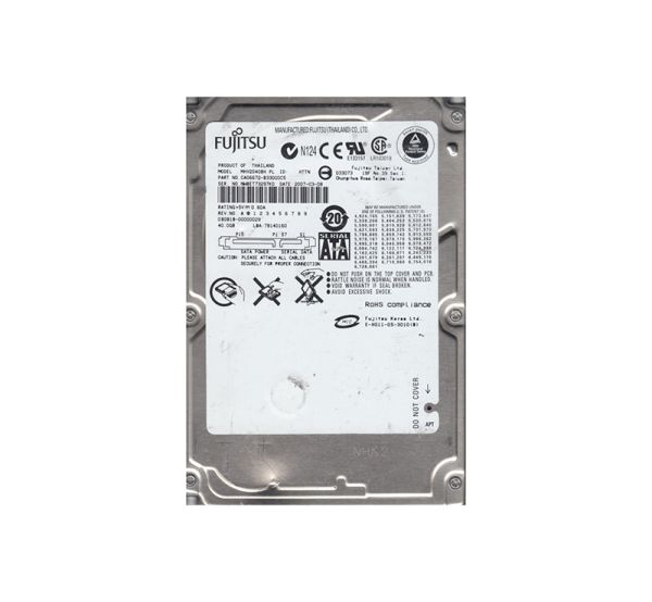 CA06672-B33000C5 Fujitsu Mobile 40GB 5400RPM SATA 3GB/s 8MB Cache 2.5-inch Hard Drive