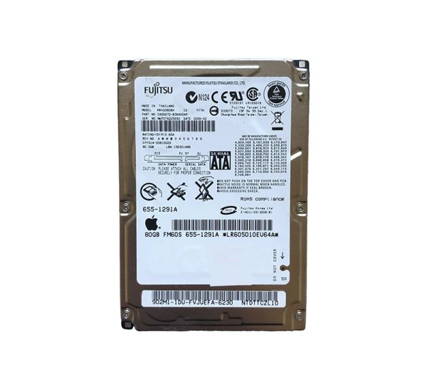 CA06672-B38400AP Fujitsu Mobile 80GB 5400RPM SATA 1.5GB/s 8MB Cache 2.5-inch Hard Drive