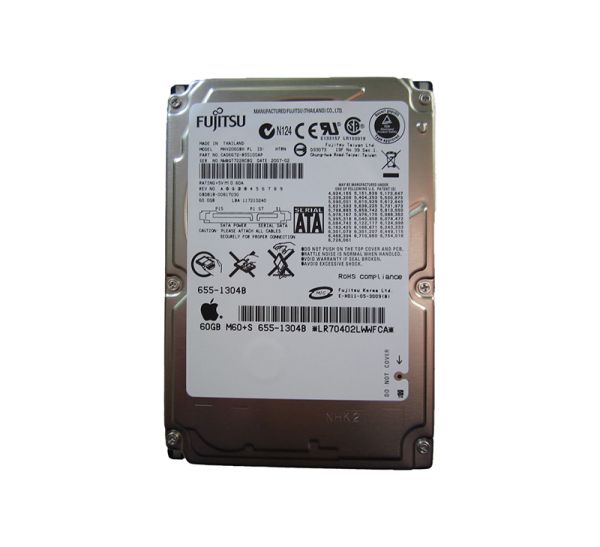 CA06672-B55100AP Fujitsu Mobile 60GB 5400RPM SATA 1.5GB/s 8MB Cache 2.5-inch Hard Drive