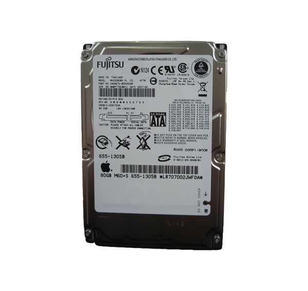 CA06672-B55300AP Fujitsu Mobile 80GB 5400RPM SATA 1.5GB/s 8MB Cache 2.5-inch Hard Drive