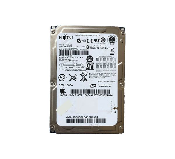 CA06820-B39800AP Fujitsu Mobile 160GB 5400RPM SATA 1.5GB/s 8MB Cache 2.5-inch Hard Drive