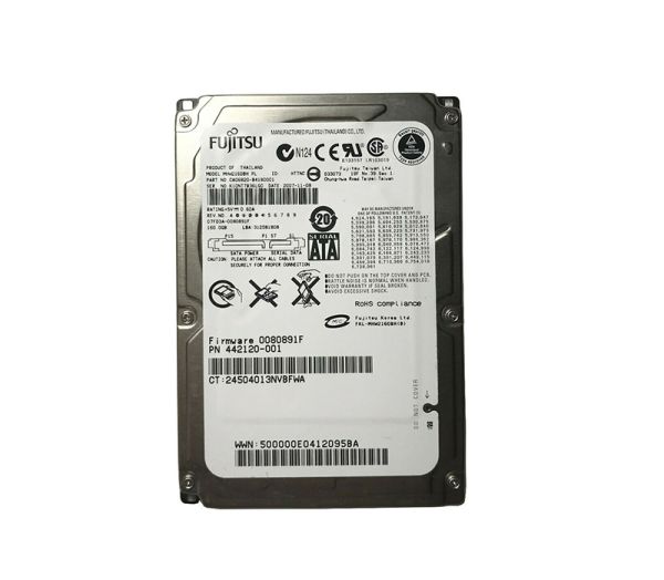 CA06820-B41800C1 Fujitsu Mobile 160GB 5400RPM SATA 1.5GB/s 8MB Cache 2.5-inch Hard Drive