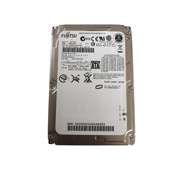 CA06820-B44700SN Fujitsu Mobile 120GB 5400RPM SATA 1.5GB/s 8MB Cache 2.5-inch Hard Drive