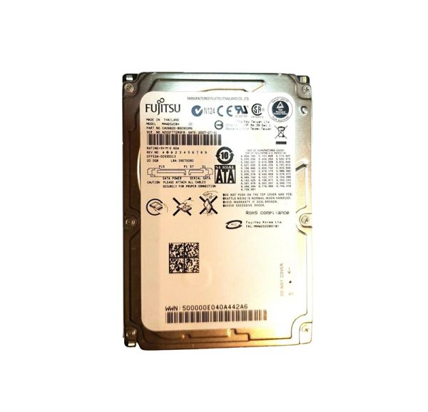 CA06820-B60900MS Fujitsu Mobile 20GB 5400RPM SATA 1.5GB/s 2MB Cache 2.5-inch Hard Drive