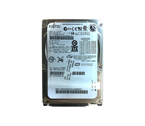 CA06855-B31600C1 Fujitsu Mobile 120GB 7200RPM SATA 3GB/s 8MB Cache 2.5-inch Hard Drive