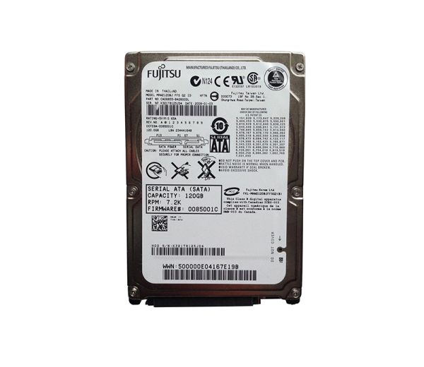 CA06855-B42600DL Fujitsu Mobile 120GB 7200RPM SATA 3GB/s 8MB Cache 2.5-inch Hard Drive