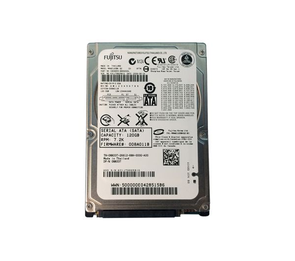 CA06855-B80600DL Fujitsu Mobile 120GB 7200RPM SATA 3GB/s 8MB Cache 2.5-inch Hard Drive