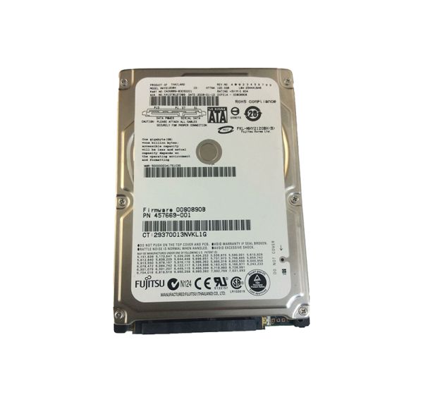 CA06889-B30500C1 Fujitsu Mobile 120GB 5400RPM SATA 1.5GB/s 8MB Cache 2.5-inch Hard Drive