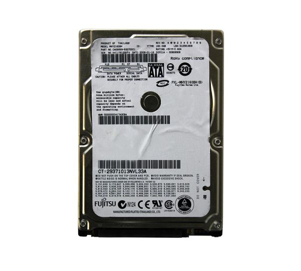CA06889-B30700C1 Fujitsu Mobile 160GB 5400RPM SATA 1.5GB/s 8MB Cache 2.5-inch Hard Drive