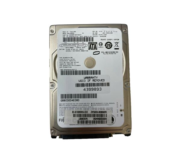 CA06889-B373000T Fujitsu Mobile 80GB 5400RPM SATA 1.5GB/s 8MB Cache 2.5-inch Hard Drive