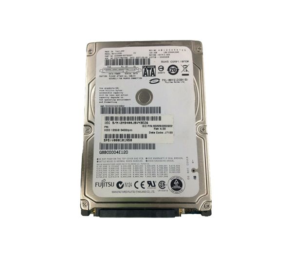 CA06889-B375000T Fujitsu Mobile 120GB 5400RPM SATA 1.5GB/s 8MB Cache 2.5-inch Hard Drive