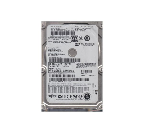 CA06889-B38700DL Fujitsu Mobile 160GB 5400RPM SATA 1.5GB/s 8MB Cache 2.5-inch Hard Drive