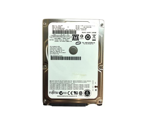 CA06889-B708 Fujitsu Mobile 80GB 5400RPM SATA 1.5GB/s 8MB Cache 2.5-inch Hard Drive