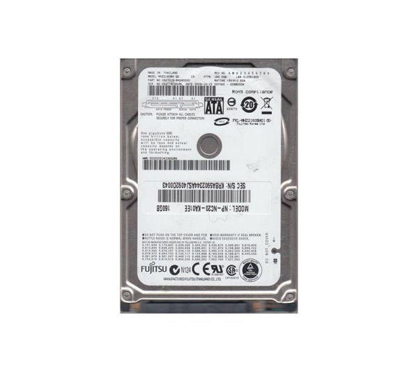 CA07018-B42400SS Fujitsu Mobile 160GB 5400RPM SATA 3GB/s 8MB Cache 2.5-inch Hard Drive
