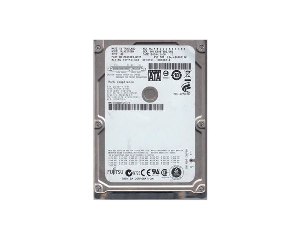 CA07083-B325 Fujitsu Mobile 250GB 5400RPM SATA 3GB/s 8MB Cache 2.5-inch Hard Drive