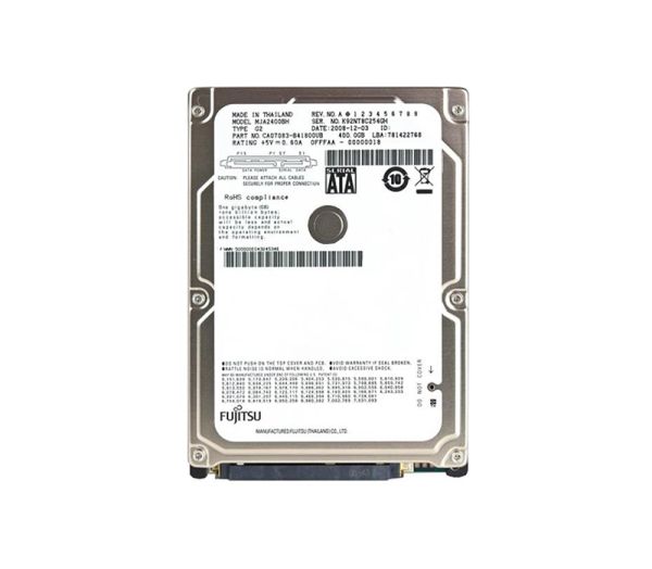 CA07083-B41800UB Fujitsu Mobile 400GB 5400RPM SATA 3GB/s 8MB Cache 2.5-inch Hard Drive