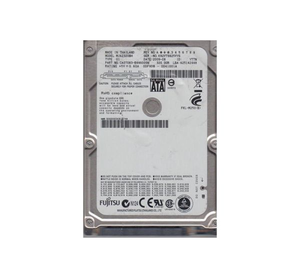 CA07083-B44600SN Fujitsu Mobile 320GB 5400RPM SATA 3GB/s 8MB Cache 2.5-inch Hard Drive