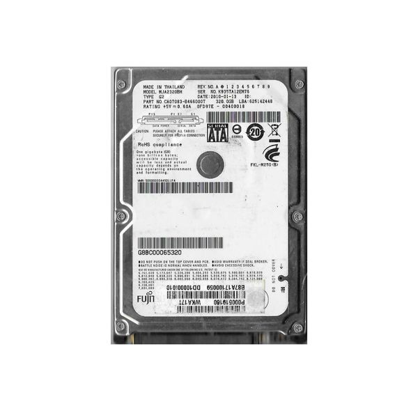 CA07083-B466000T Fujitsu Mobile 320GB 5400RPM SATA 3GB/s 8MB Cache 2.5-inch Hard Drive
