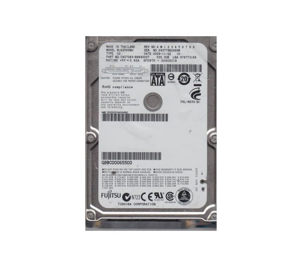 CA07083-B469000T Fujitsu Mobile 500GB 5400RPM SATA 3GB/s 8MB Cache 2.5-inch Hard Drive