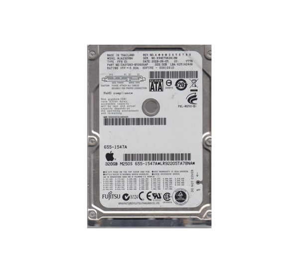 CA07083-B50600AP Fujitsu Mobile 320GB 5400RPM SATA 3GB/s 8MB Cache 2.5-inch Hard Drive