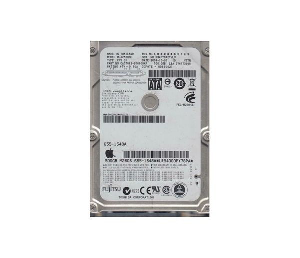 CA07083-B50900AP Fujitsu Mobile 500GB 5400RPM SATA 3GB/s 8MB Cache 2.5-inch Hard Drive