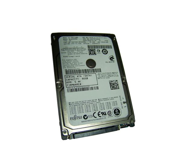 CA07083-B56000DL Fujitsu Mobile 80GB 5400RPM SATA 3GB/s 8MB Cache 2.5-inch Hard Drive