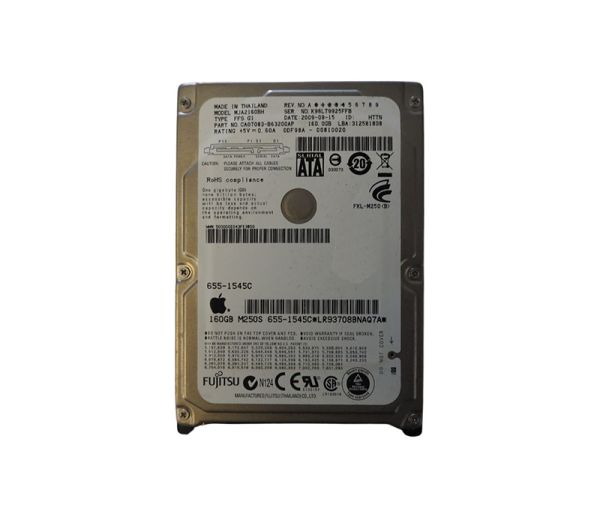 CA07083-B63200AP Fujitsu Mobile 160GB 5400RPM SATA 3GB/s 8MB Cache 2.5-inch Hard Drive