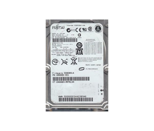 CA07096-B30400C1 Fujitsu Mobile 160GB 7200RPM SATA 3GB/s 16MB Cache 2.5-inch Hard Drive