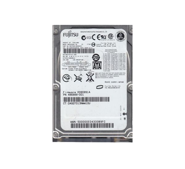 CA07096-B30800C1 Fujitsu Mobile 250GB 7200RPM SATA 3GB/s 16MB Cache 2.5-inch Hard Drive