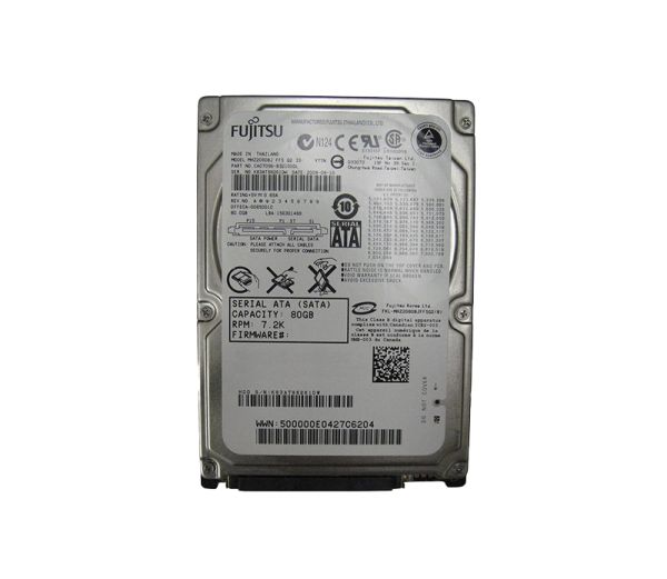 CA07096-B32100DL Fujitsu Mobile 80GB 7200RPM SATA 3GB/s 16MB Cache 2.5-inch Hard Drive