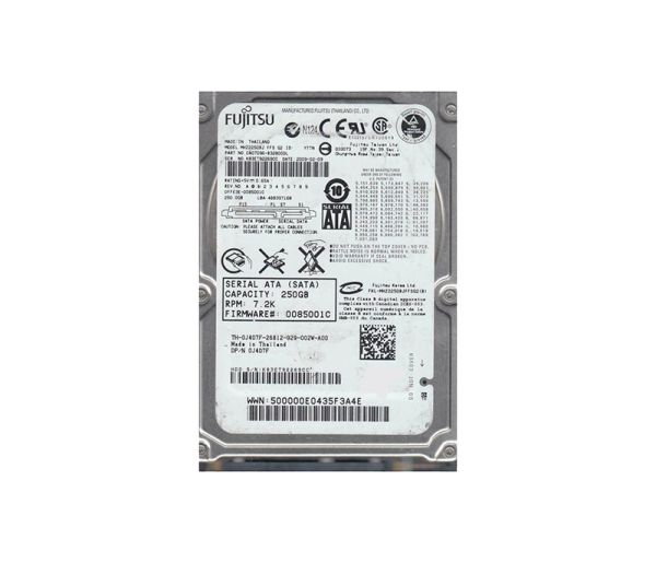 CA07096-B32800DL Fujitsu Mobile 250GB 7200RPM SATA 3GB/s 16MB Cache 2.5-inch Hard Drive