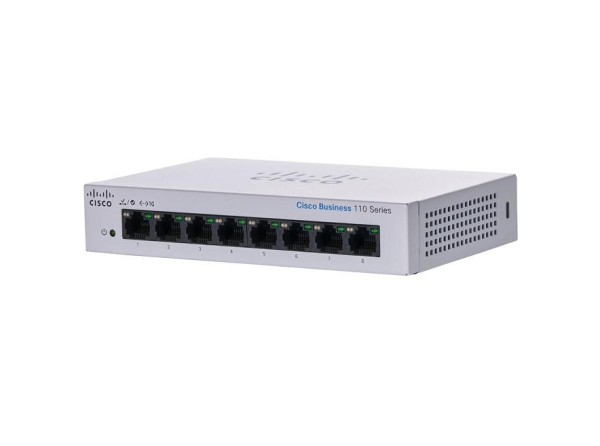 CBS110-8T-D Cisco Business 110 Series 8 10/100/1000Base-T Unmanaged Ethernet Switch