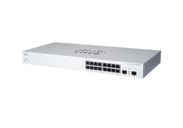 CBS220-16T-2G Cisco Business 220 Series CBS220-16T 18 x Ports 16 x Ports 10/100/1000Base-T + 2 x Ports 1000Base-X SFP Rack-Mountable Managed Gigabit Ethernet Network Switch
